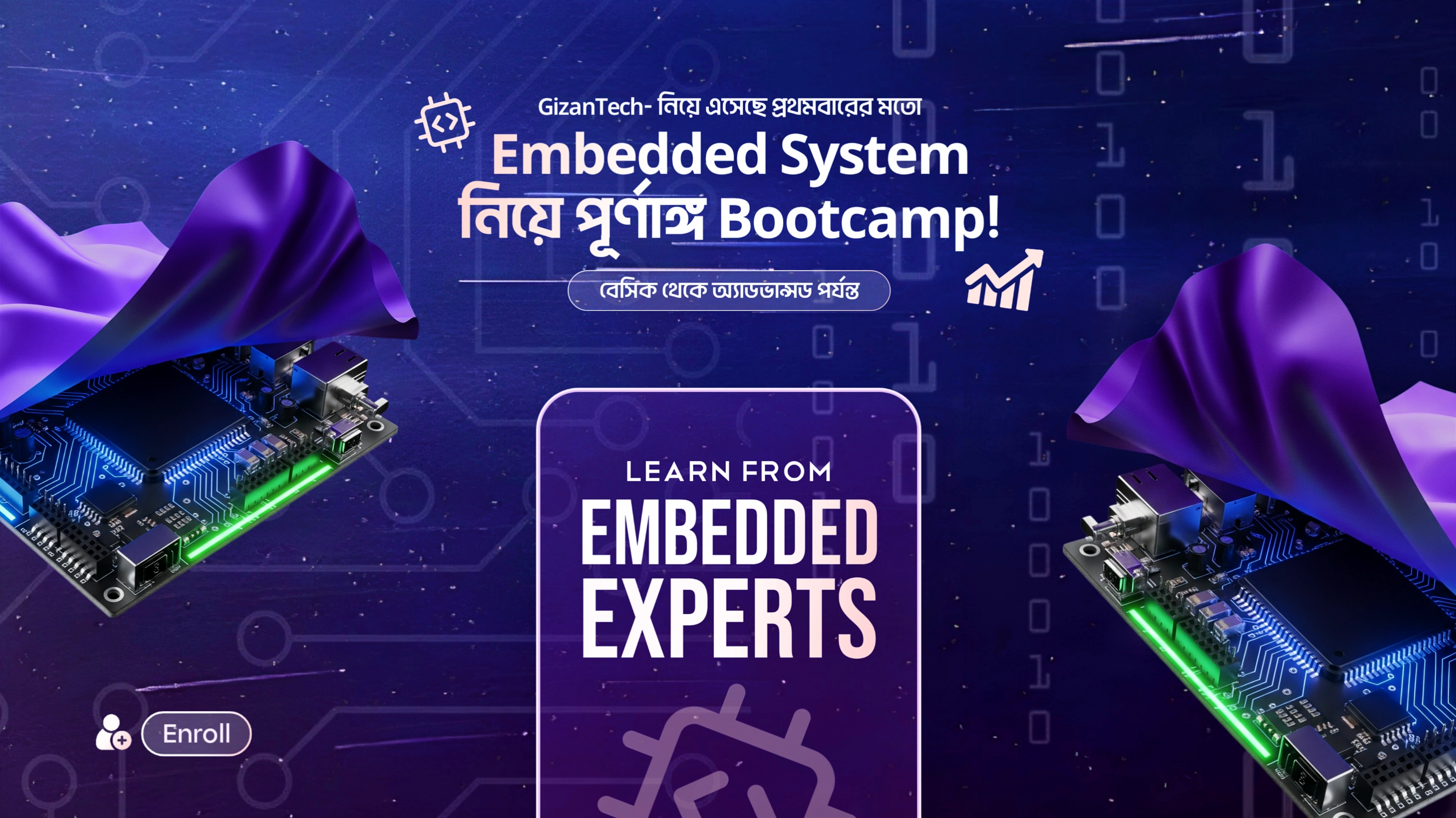 GizanTech Embedded Systems Bootcamp Banner